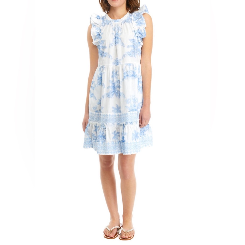 Women’s Crown & Ivy Flutter Sleeve Printed Dress
